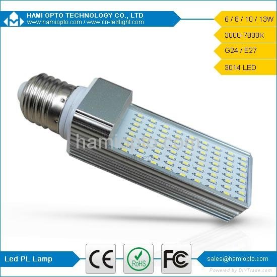 8W 85-265V 36pcs leds E27/G24 SMD5050 pl led lamp g24