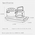 SEKO W6 Automatic water pumping from bottom electric Tea Maker 5