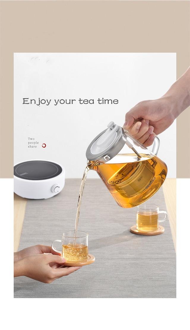 SEKO High Temperature Resistant Kettle Tea Basket automatic rising-lowering Cup 5