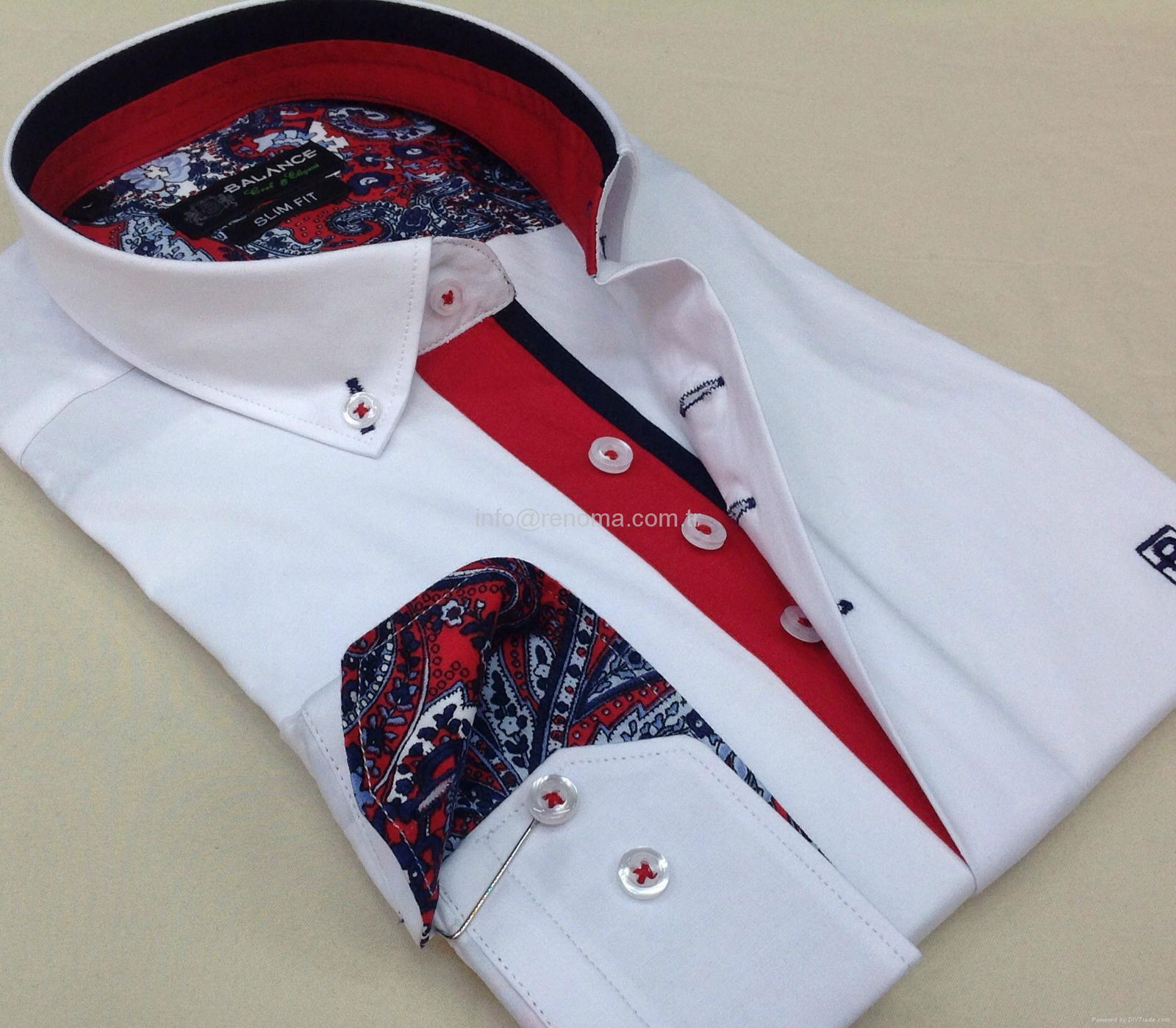 Lycra/cotton shirts for men (production & wholesale)