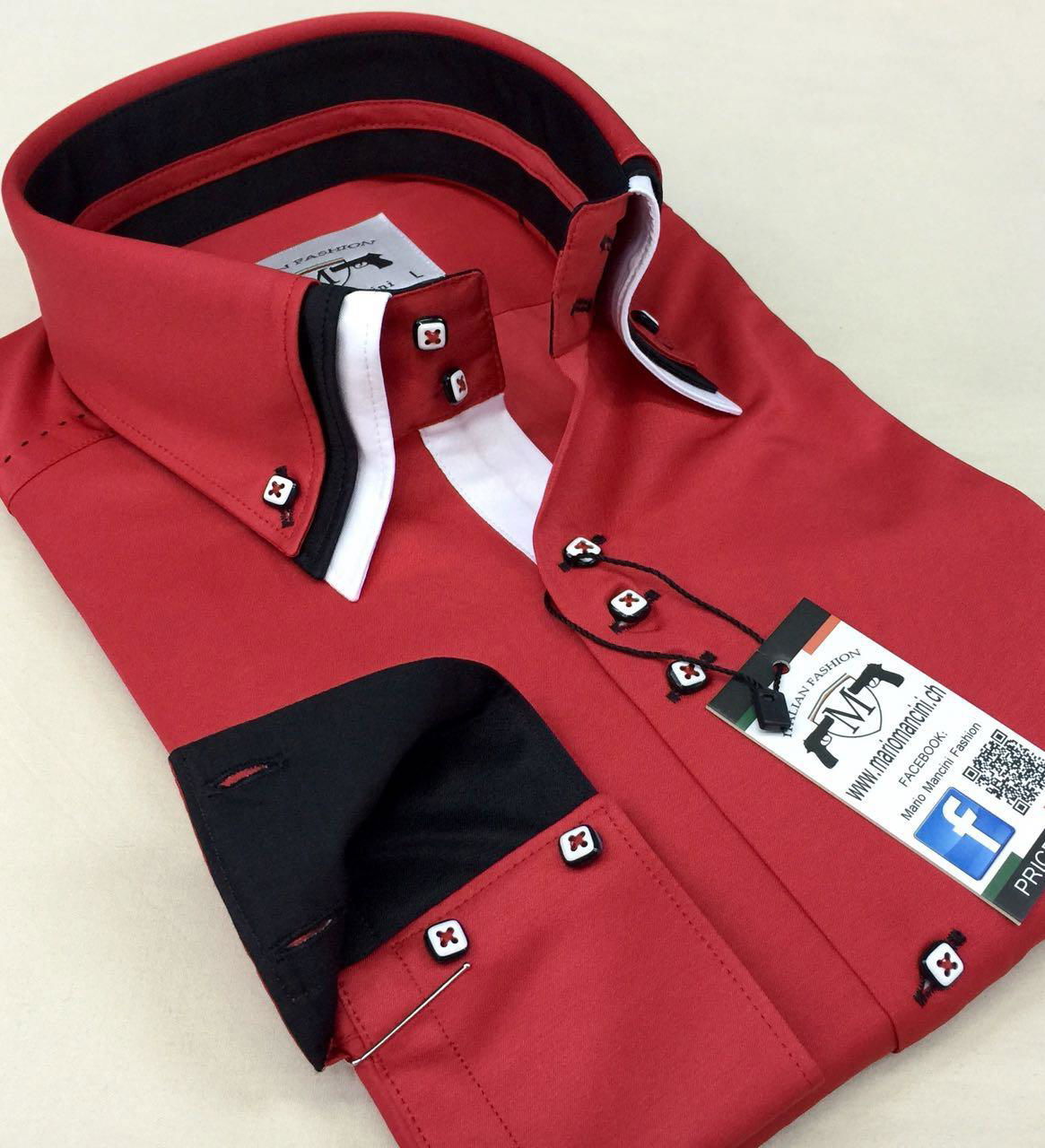 Triple collar designer men's shirts (production & wholesale) - Turkey