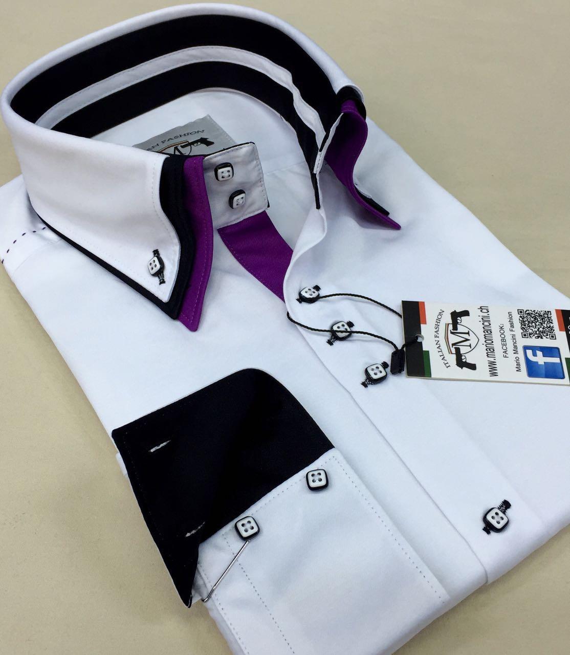 Triple collar designer men's shirts (production & wholesale) 5