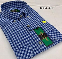 Model INDIGO regularfit mens shirts (production & wholesale)