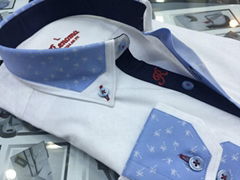 Double collar fashion men's shirts from