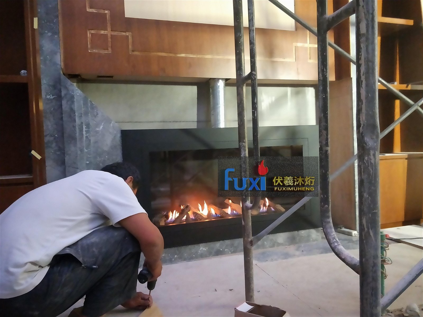 上海歐壁火伏羲3d火焰霧化燃氣酒精燃木壁爐工厂實業有限公司