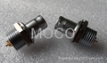 Panel mount fixed male plug 2 to 26 pin circular push pull connectors