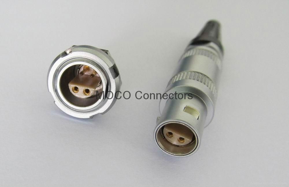 1S series circular push-pull connectors with both male and female contacts