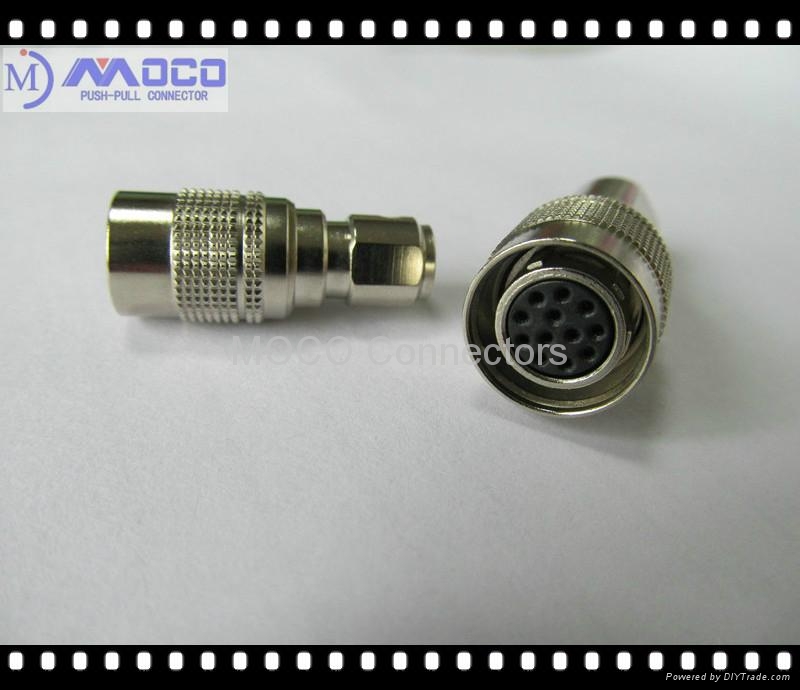 Industrial Miniature Connectors 12 pin male and female HR10A10P12S