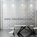 3d wall panel, green material 