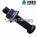 HOWO truck parts REAR WHEEL BOLT WITH