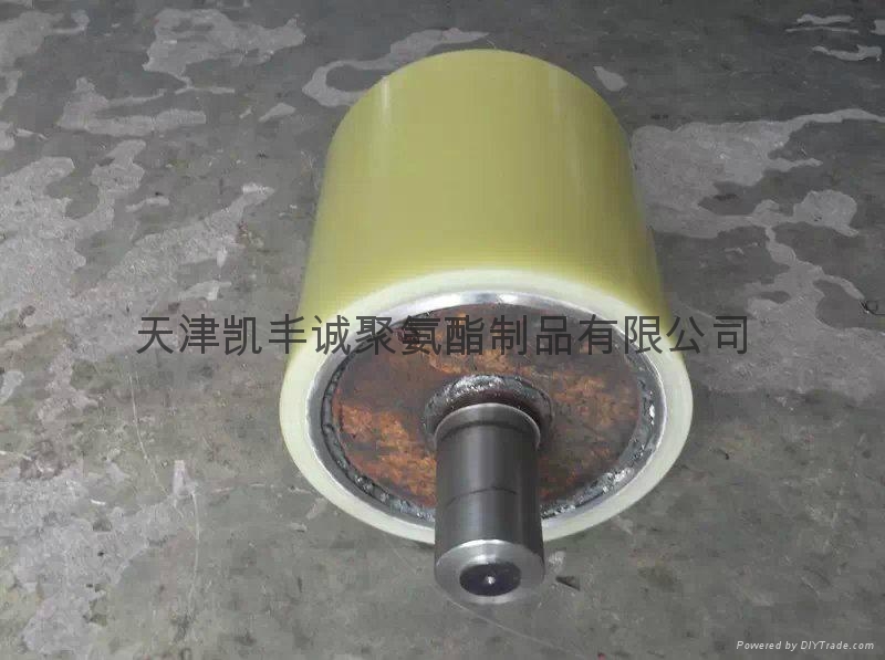 北京輸送滾筒耐磨聚氨酯包膠加工 3