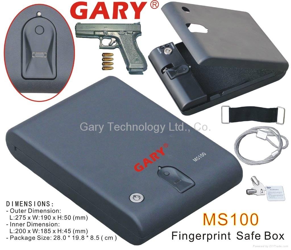 Portable Biometric Fingerprint car gun document safe box Price from USD40-USD50