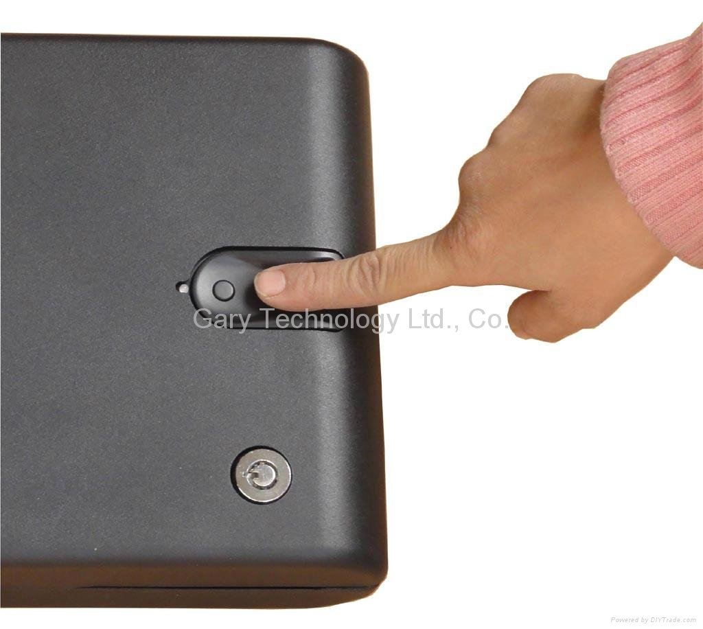 Portable Biometric Fingerprint car gun document safe box Price from USD40-USD50 2