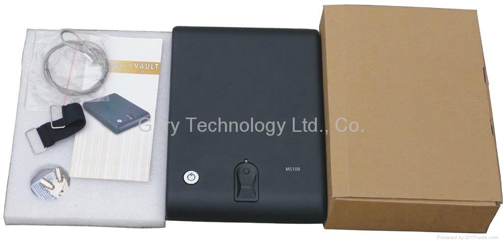 Portable Biometric Fingerprint car gun document safe box Price from USD40-USD50 5