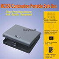 GaryVaulyt MC550 Portable Combination pistol handgun safe box A4 document file 1