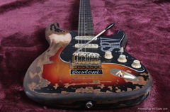 10 s custom shop limited edition Masterbuilt srv stevie ray vaughan tribute elec