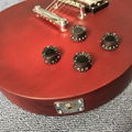 LP electric guitar, wine red guitar, ebony fingerboard,a piece of neck & body