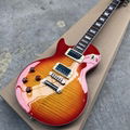 Standard LP 1959 R9 left hand electric guitar, Cherry burst color 1