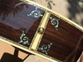 Custom 41 inch 45D 20 frets solid Top Real peral inlay acoustic guitar with colo 4