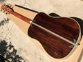 Custom 41 inch 45D 20 frets solid Top Real peral inlay acoustic guitar with colo 7
