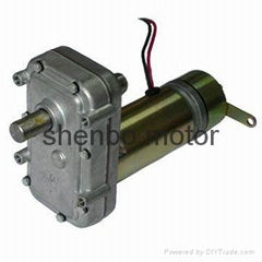 12v,24v small dc gear motor,64ZYC worm gear motor,brake