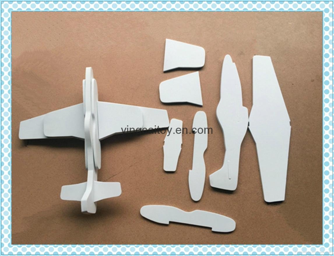 eva aircraft puzzle,EVA aircraft model;3d puzzle eva 3
