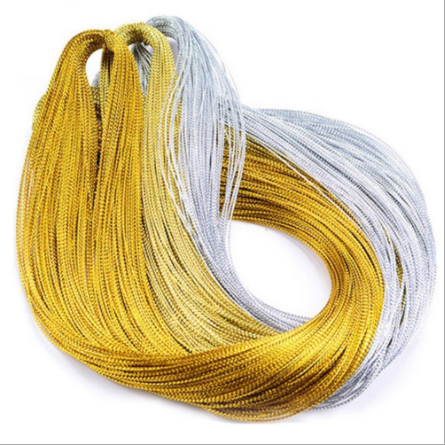 Supply 1mm gold silver wire 8-strand round gold wire