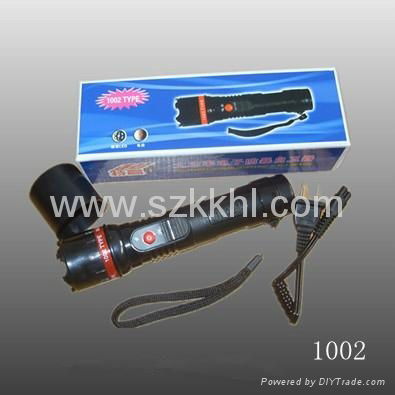 Super bright flashlight stun gun/electric shocks (1002)