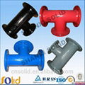 ductile iron all flanged tee 1