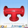 ductile iron all flanged tee 2