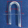 With long and short foot U bend quartz tube for thermocouples and samplers   1