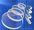 Transparent square and round quartz glass plate in different sizes 1