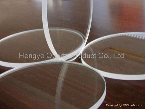 Transparent square and round quartz glass plate in different sizes 2