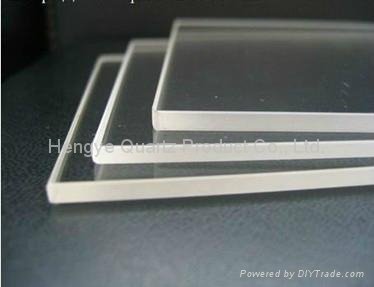 Transparent square and round quartz glass plate in different sizes 3
