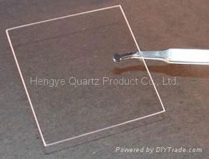 Transparent square and round quartz glass plate in different sizes 4