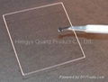 Transparent square and round quartz glass plate in different sizes 4