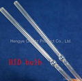 195mm length low OH quartz glass tube for HID lamp OD 4mm 2