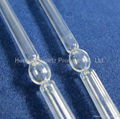 195mm length low OH quartz glass tube for HID lamp OD 4mm 3