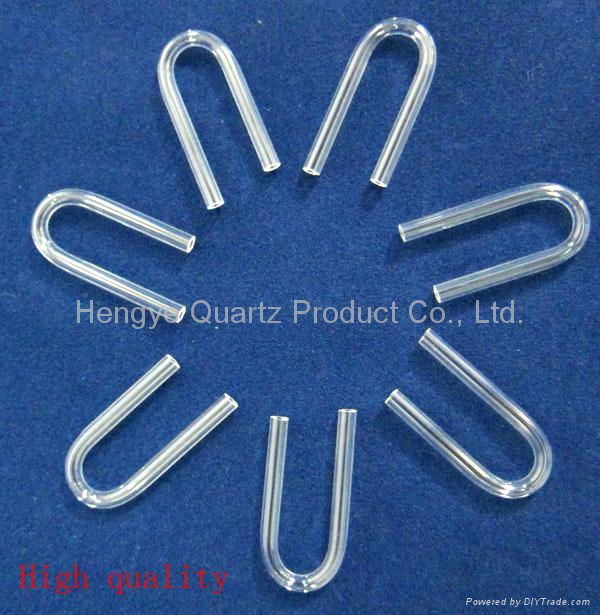 With long and short foot U bend quartz tube for thermocouples and samplers   2