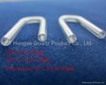 With long and short foot U bend quartz tube for thermocouples and samplers   3