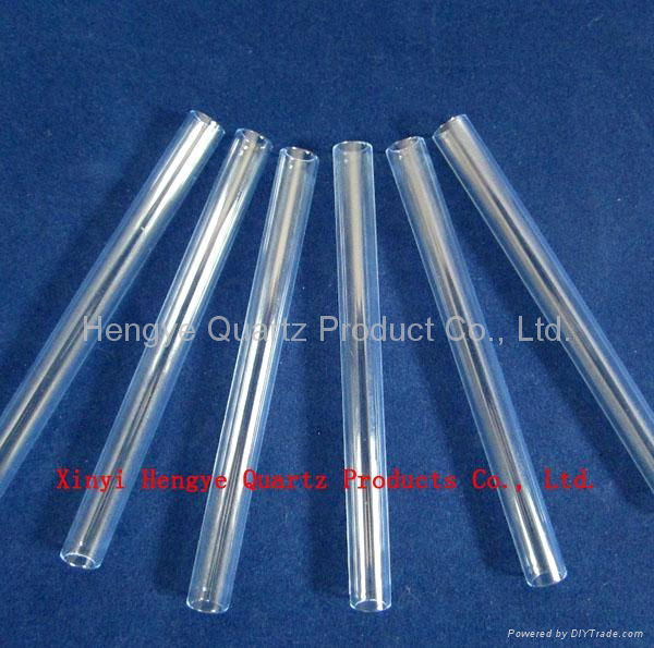 100mm length UV filter quartz tube for metal halide lamp with both edge fire-gla 4