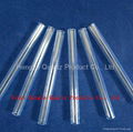 100mm length UV filter quartz tube for metal halide lamp with both edge fire-gla 4