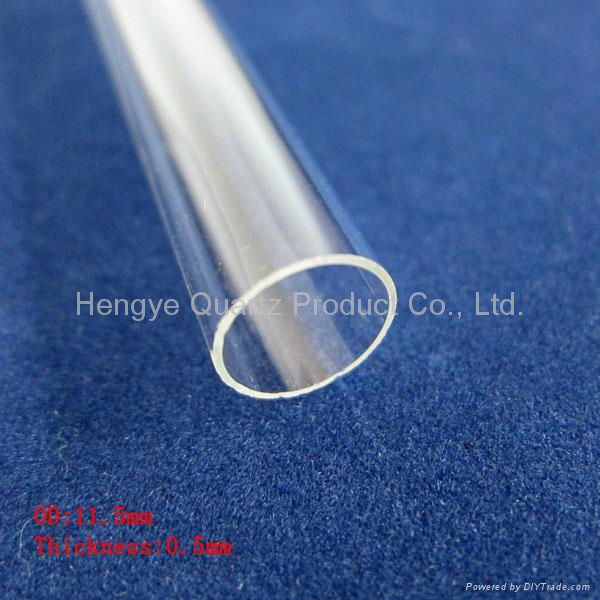 Transparent one end closed quartz glass test tube for experiment   2