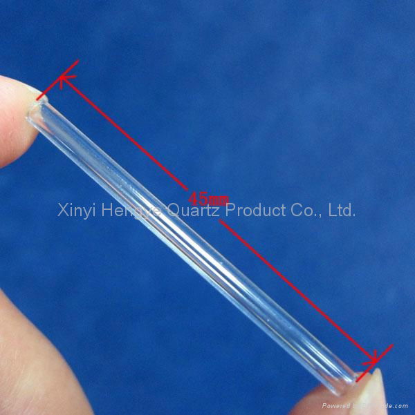 Small diameter capillary quartz glass tube