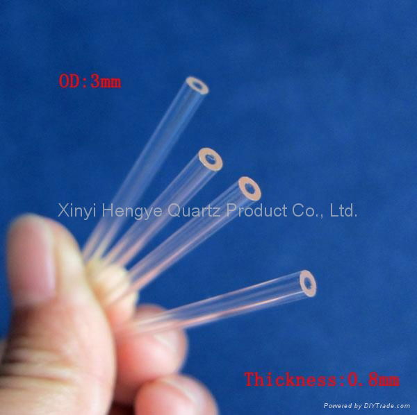 Small diameter capillary quartz glass tube 2