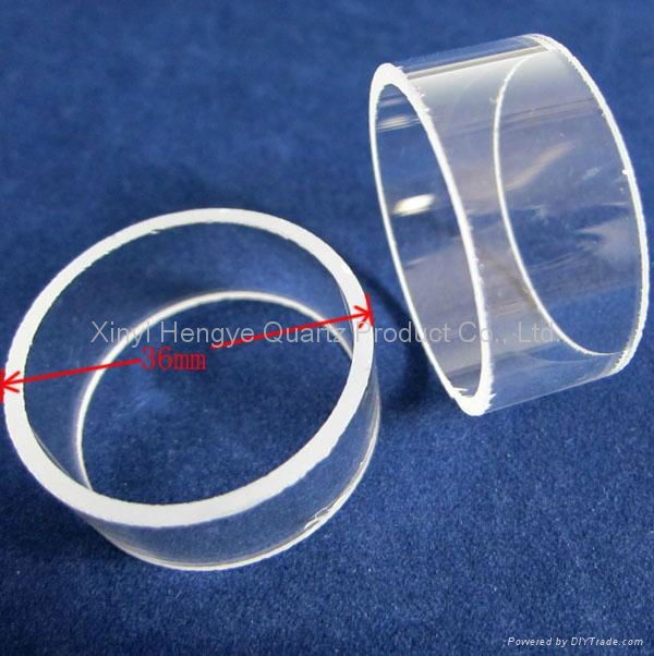 Customized short quartz glass tube for machine parts 2