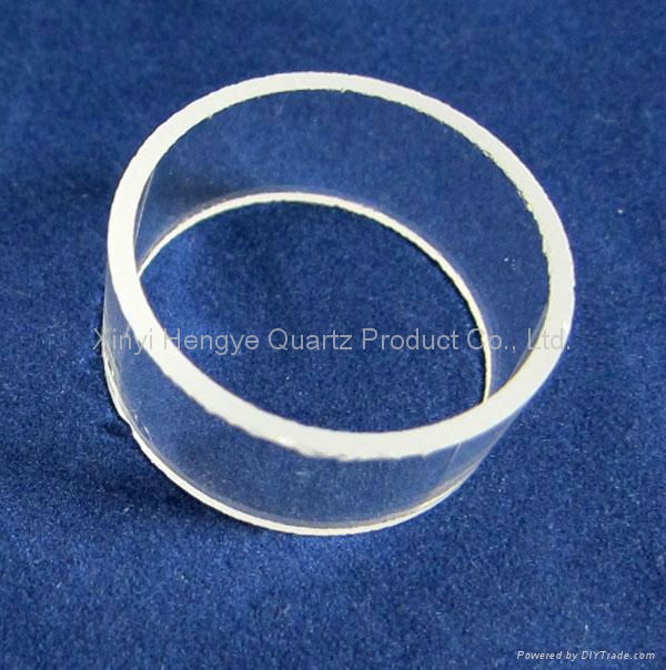 Customized short quartz glass tube for machine parts 4