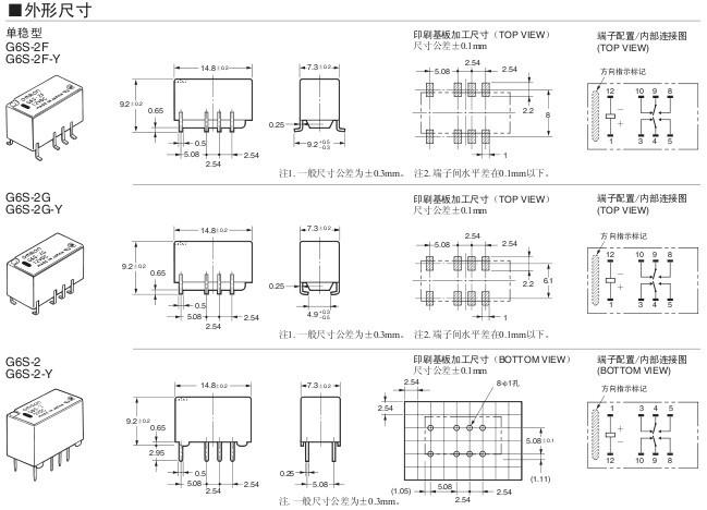 G6S-2 12VDC表面安裝繼電器 5