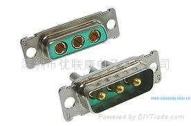 深圳大电流D-SUB 3W3焊线式连接器 5