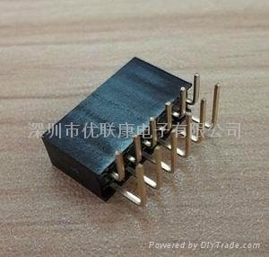 深圳优质1.27双排贴片排母插座连接器 2
